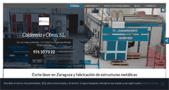 Desktop Screenshot of caldereriayobraszaragoza.com