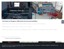 Tablet Screenshot of caldereriayobraszaragoza.com